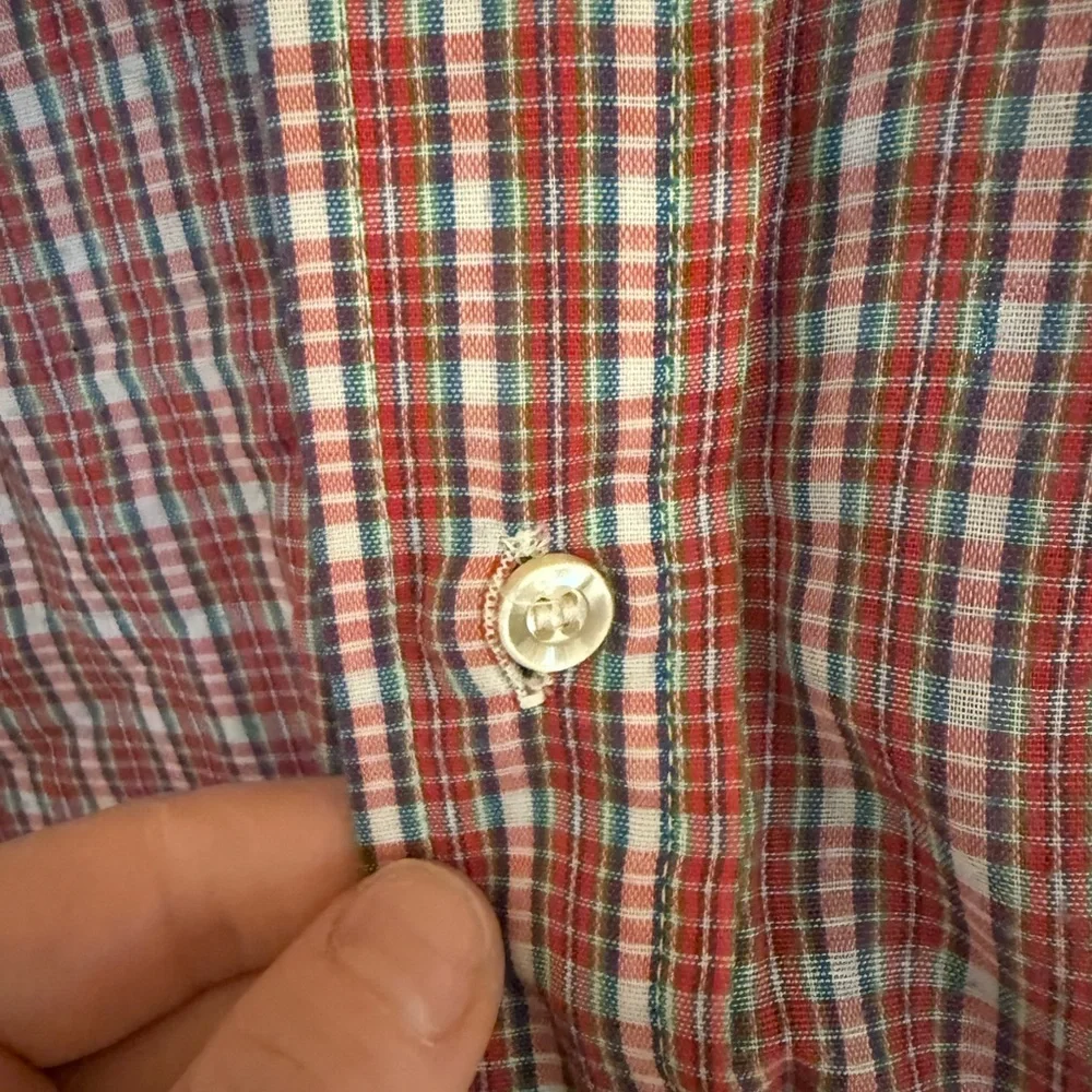 Vintage 70s/80s Wrangler Plaid Button-Down – Made in USA - Picture 6 of 8